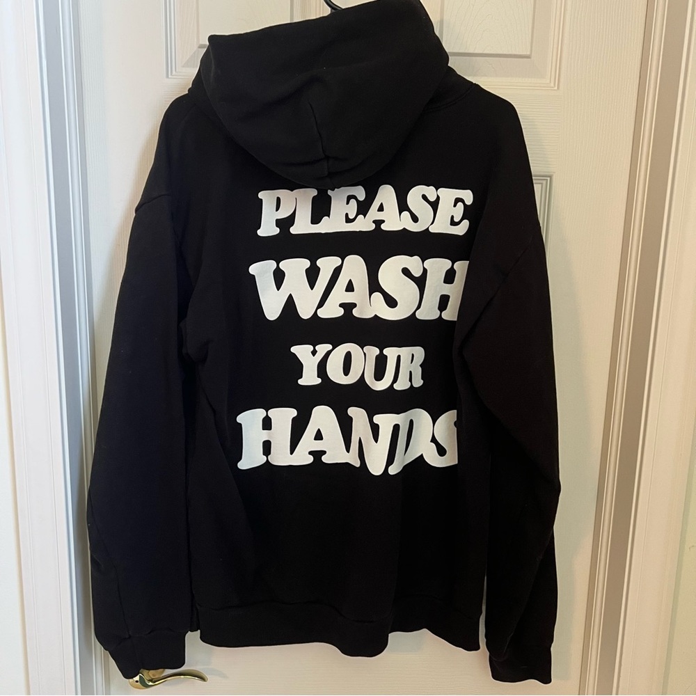 Talentless Hoodie sweatshirt black and white size large
